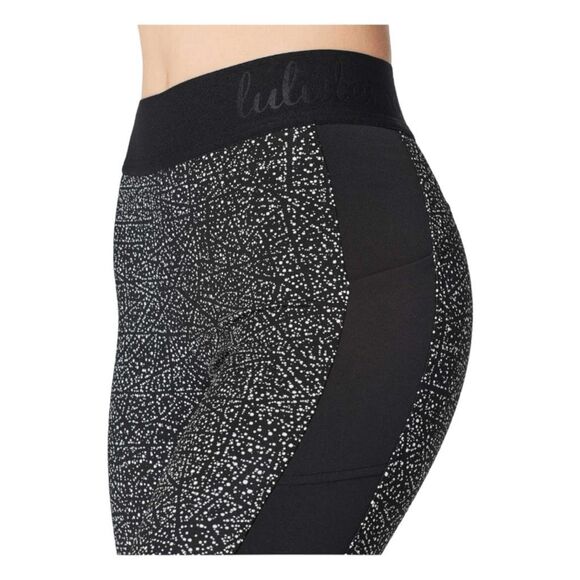 Lululemon Box It Out Tight Leggings Night View White Black High Waist Athletic 4 - Picture 3 of 8